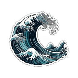 waves ocean SVG PNG design with clean design elements