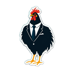 chicken suit SVG PNG design with clean design elements