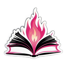 fantasy book flame SVG PNG design