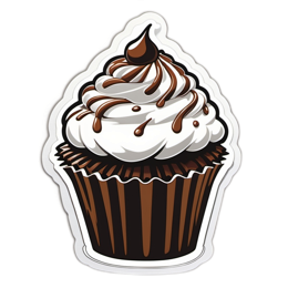 chocolate cupcake SVG PNG design