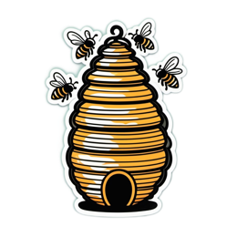 bees hive SVG PNG design with clean design elements