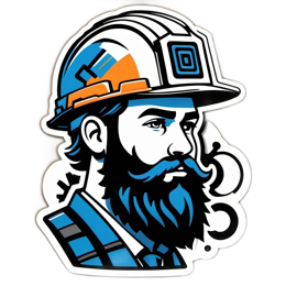 sticker mining SVG PNG design