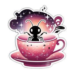 ant in cup sticker SVG PNG design