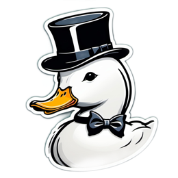 fancy duck SVG PNG design