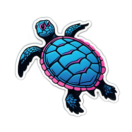 turtle vibrant SVG PNG design with clean design elements