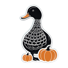 duck pumpkins SVG PNG design with clean design elements