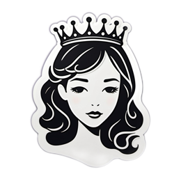 illustration crown SVG PNG design with clean design elements