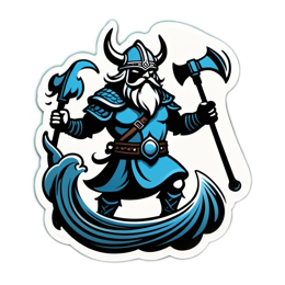 warrior sticker SVG PNG design with clean design elements