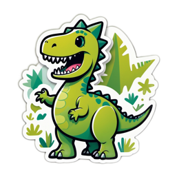 dinosaur illustration SVG PNG design with clean design elements