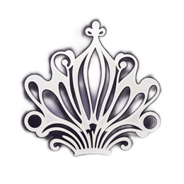 decoration crown SVG PNG design with clean design elements