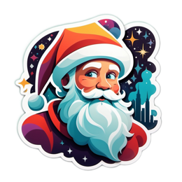 festive sticker SVG PNG design with clean design elements