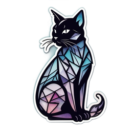 cat geometric SVG PNG design