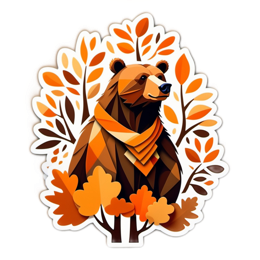 bear autumn SVG PNG design