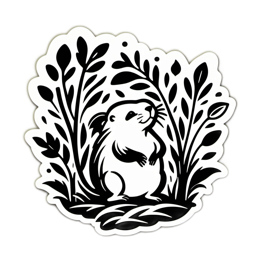 nature sticker SVG PNG design with clean design elements