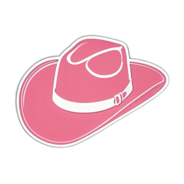 hat pink SVG PNG design with clean design elements
