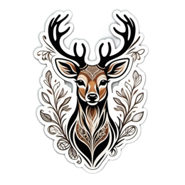 illustration deer SVG PNG design with clean design elements