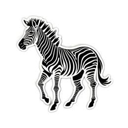 zebra SVG PNG design with clean design elements