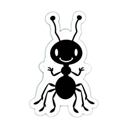 ant sticker SVG PNG design with clean design elements