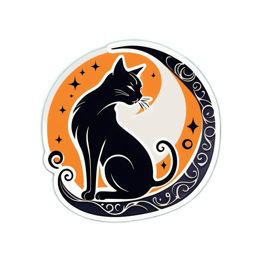 cats moon SVG PNG design