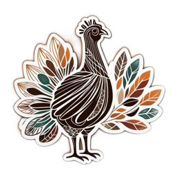 chicken leaves SVG PNG design with floral elements