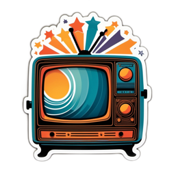 vintage tv graphics SVG PNG design with clean design elements