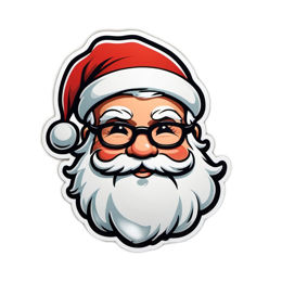 father christmas SVG PNG design with clean design elements