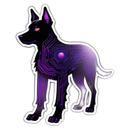 fantasy cyberdog SVG PNG design
