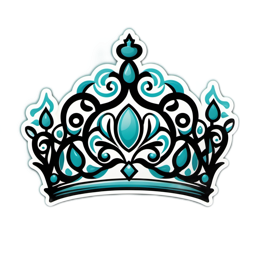 crown vibrant SVG PNG design with clean design elements