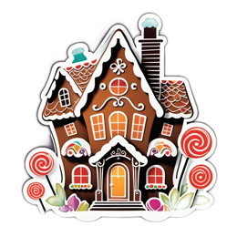 chocolate holiday home SVG PNG design with clean design elements
