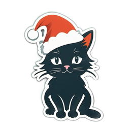 christmas cat holiday SVG PNG design