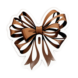 bow ribbon SVG PNG design with clean design elements