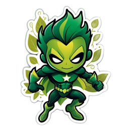 superhero character SVG PNG design with clean design elements