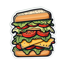 sandwich vegetables SVG PNG design