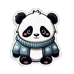panda sweater SVG PNG design