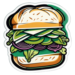 sandwich sticker SVG PNG design