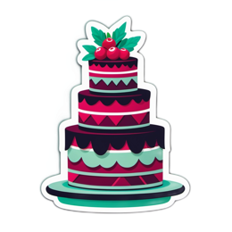 cake celebration SVG PNG design with clean design elements