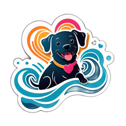watercolor dog SVG PNG design