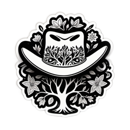 black and white floral SVG PNG design with clean design elements, black and white floral elements
