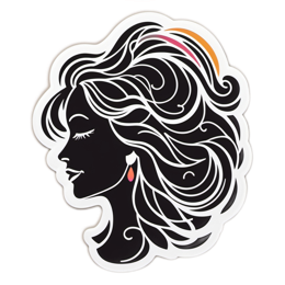 illustration hair SVG PNG design