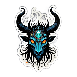 beautiful goat SVG PNG design with clean design elements
