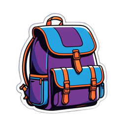 backpack supply SVG PNG design with clean design elements