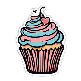 cupcake dessert SVG PNG design