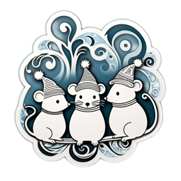 artistic mice SVG PNG design