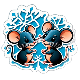 winter mice SVG PNG design