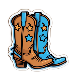 fashion boots stickers SVG PNG design with clean design elements