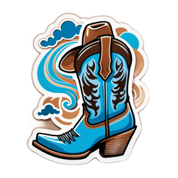 boots western SVG PNG design