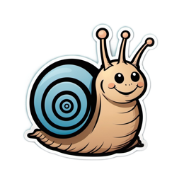 cartoon snail SVG PNG design