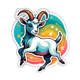 fantasy goat SVG PNG design with clean design elements