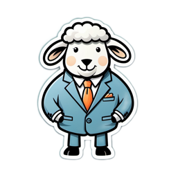 fantasy sheep suit SVG PNG design with clean design elements