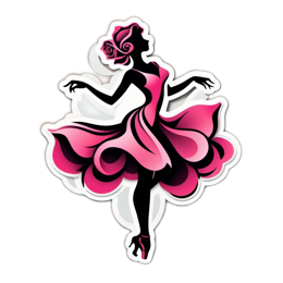 dance fashion rose SVG PNG design